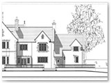 Front elevation of rebuild